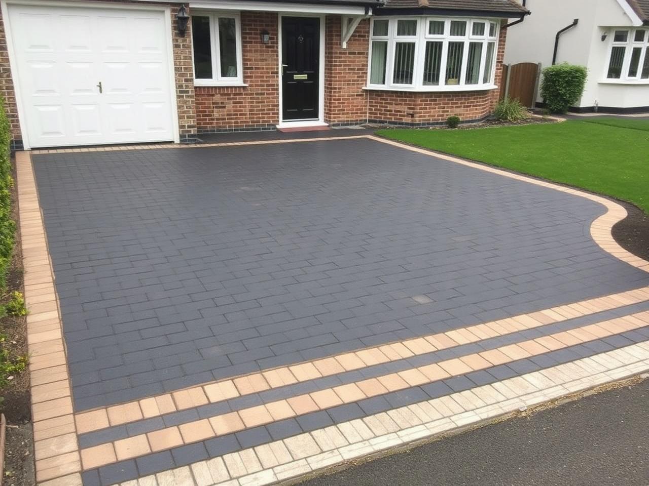 Block paving driveway
